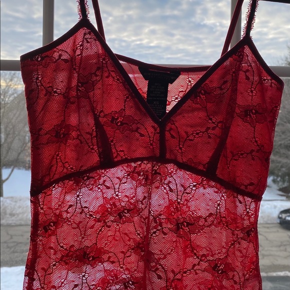 New York & Company Tops - New York & Company Intimates size XS red lace cami